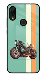 Striped Moto Drift Redmi Y3 Glass Case